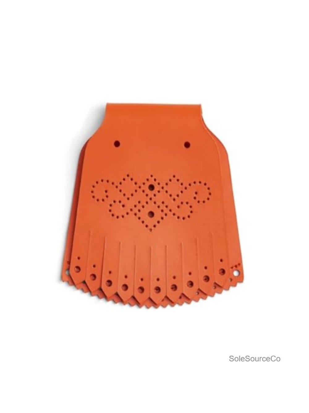 Perforated Leather Kiltie Shoe Topper Fringe Accessory for Oxfords Loafers